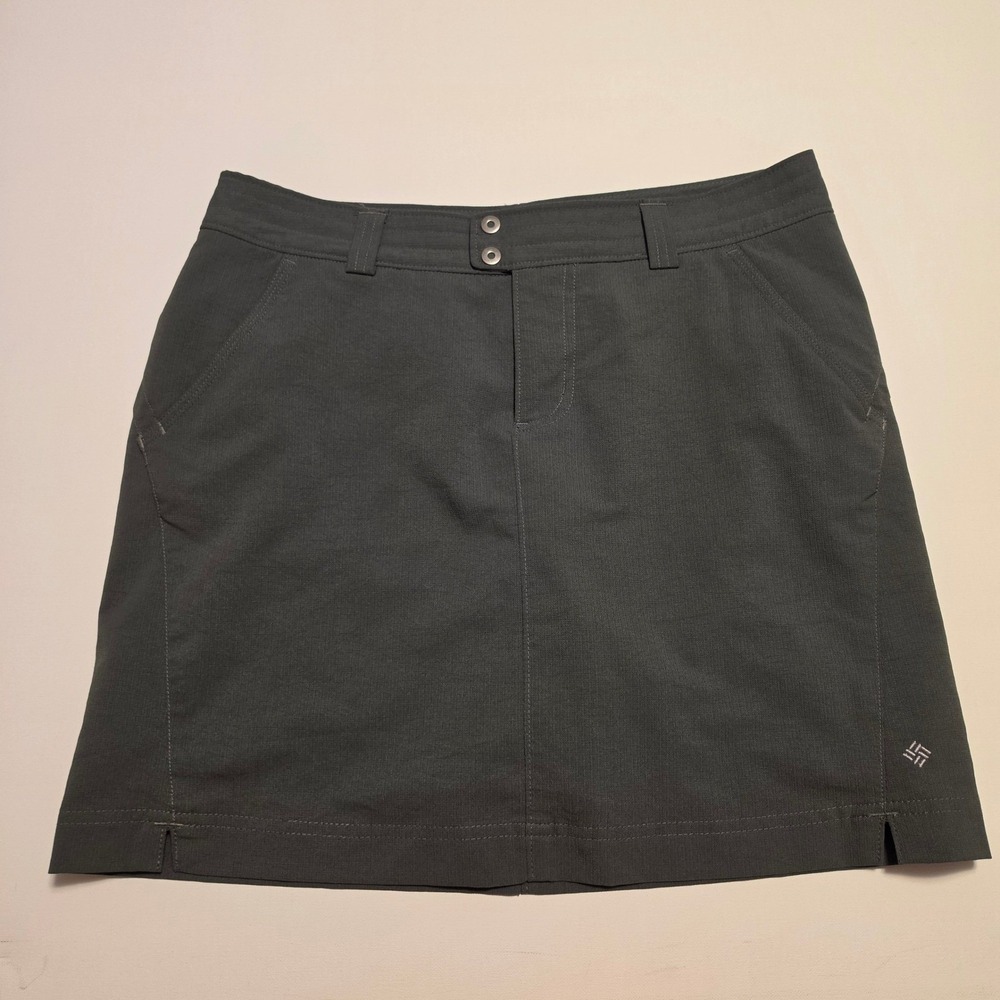 Columbia Omni-Shade Active Skort Hiking Golf Skirt Dark Grey Charcoal Size 6